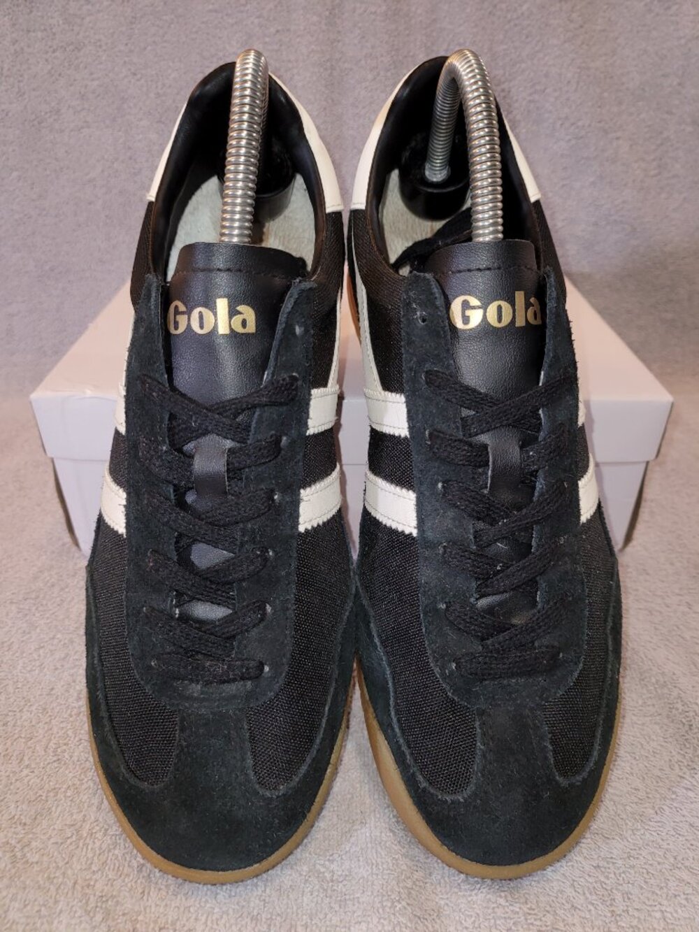 Gola Women's Size 9 Tornado Black/Off White Tan Gum Sneakers CLB623 (#2008) - Picture 3 of 15